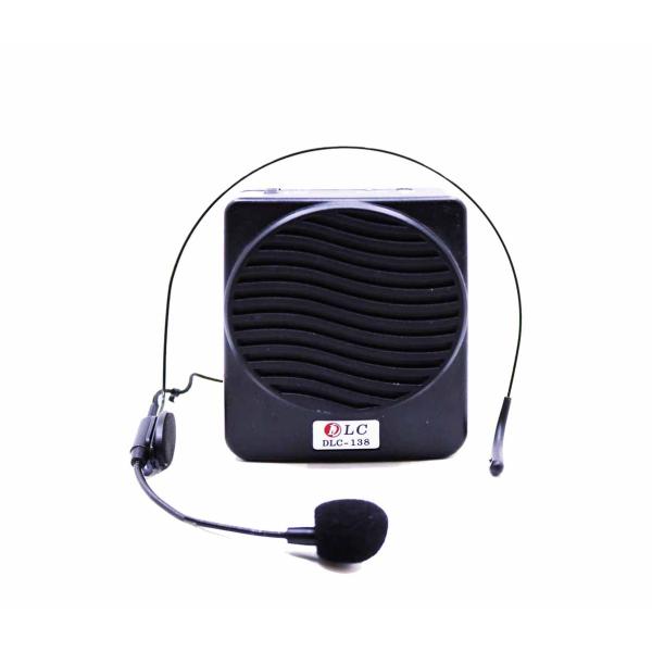 DLC VOICE AMPLIFIER DLC-138 مكبر صوت صغير الحجم من دي ال سي محمول مع لاقط راس مناسب للتعليم والتحدث في المجموعات الكبيرة 